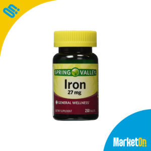 Iron 27mg 250 tabletas Spring Valley