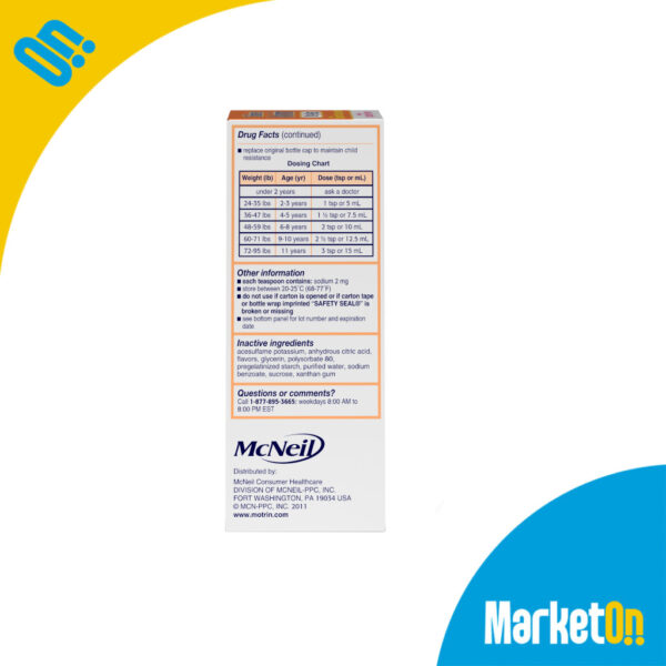 Children motrin Ibuprofen 120ml