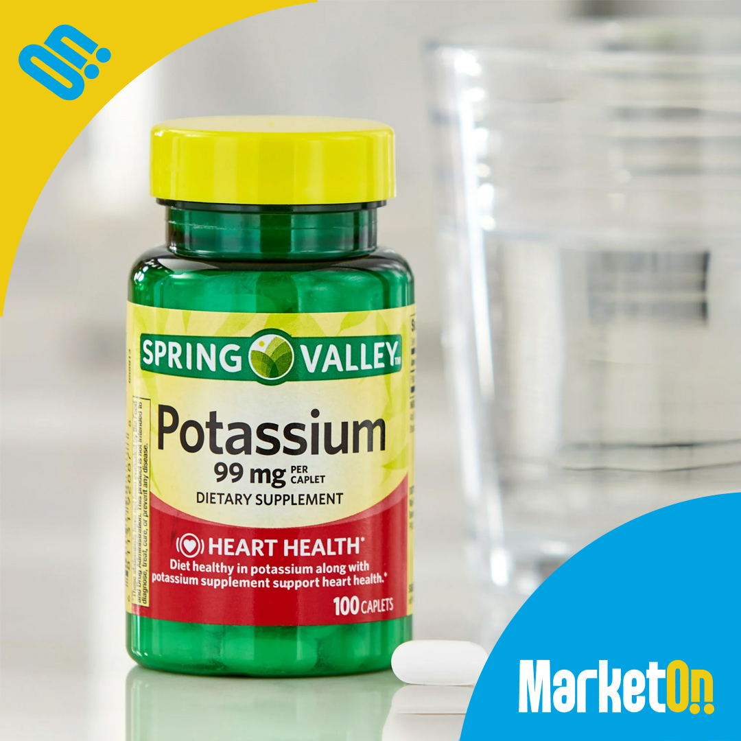 Potassium 99mg 100 capsulas Spring Valley