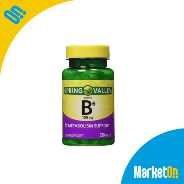 Vitamina B6 100mg. 250tab. Spring V.