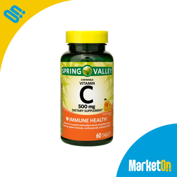 Vitamina C 500 Mg Spring Valley 60 Tabletas