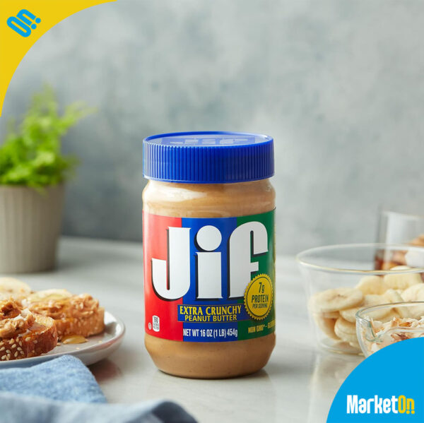 Jif Extra Crunchy Peanut Butter 454 Gramos