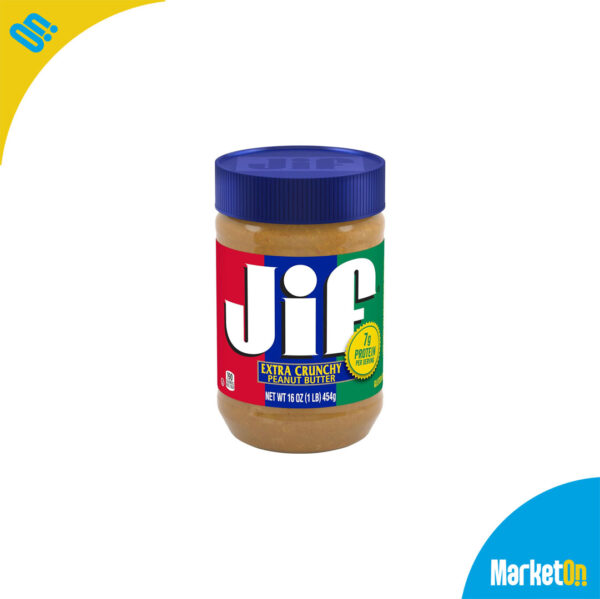 Jif Extra Crunchy Peanut Butter 454 Gramos